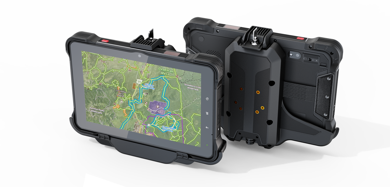 Brillar Muestra su Sasquatch 10” Android Rugged Off-Road Vehicle GPS Tablet with Docking