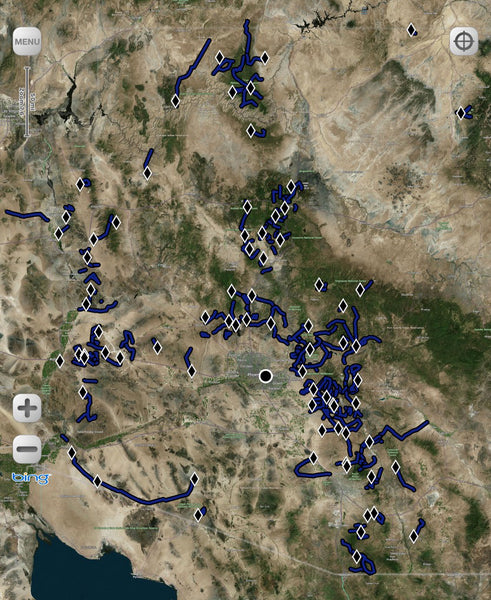 269 Arizona GPX Trails Now Preloaded on Every Tablet
