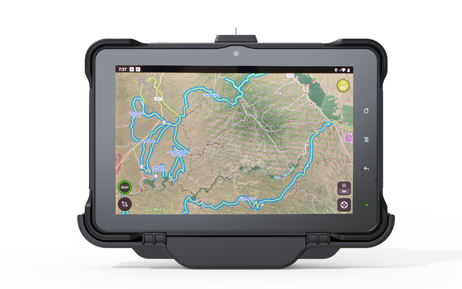 Sasquatch 10” Rugged Off-Road GPS Tablet with Powered Docking Station OUT OF STOCK - Restock Coming